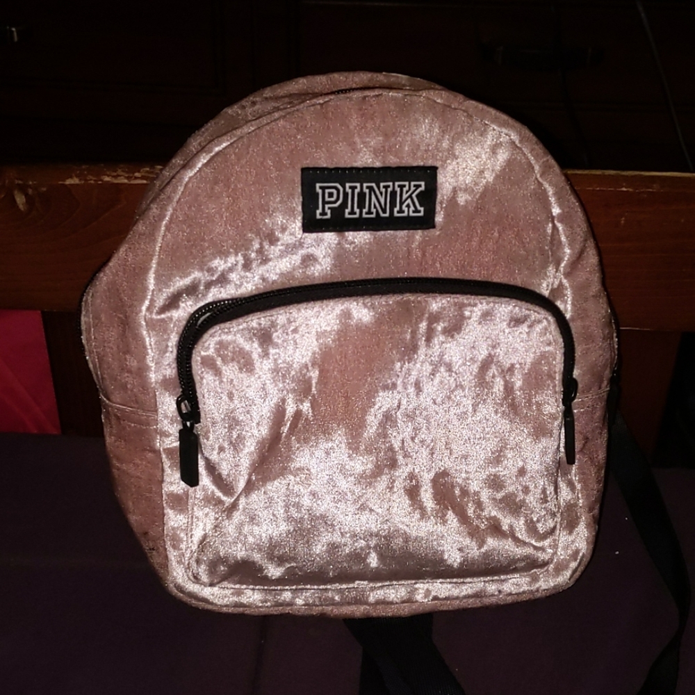 Pink miniature backpack
